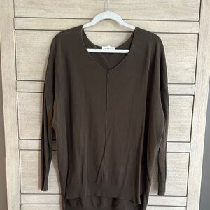 Dreamers Olive V-Neck Sweater
